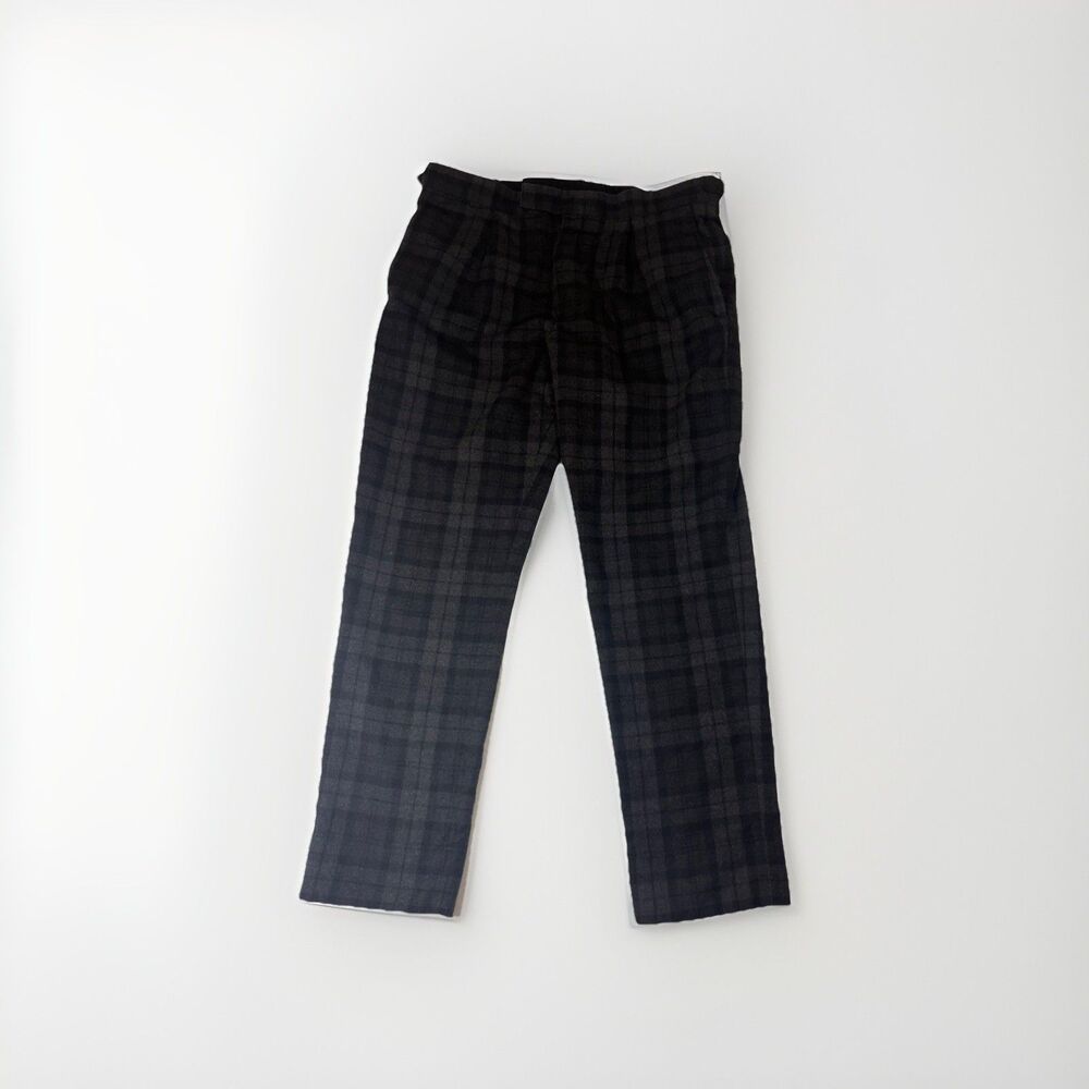 Brooks Brothers Milano Fit Wool Plaid Dress Pants – Men’s 35x29 – Gray/Black - Picture 2 of 13